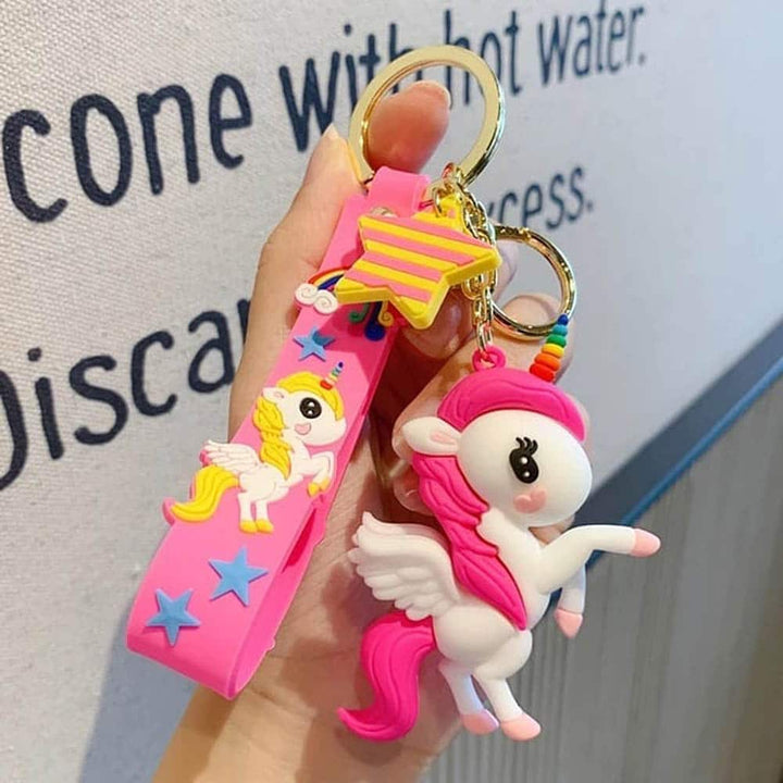 Fairy Unicorn Keychain with Charms
