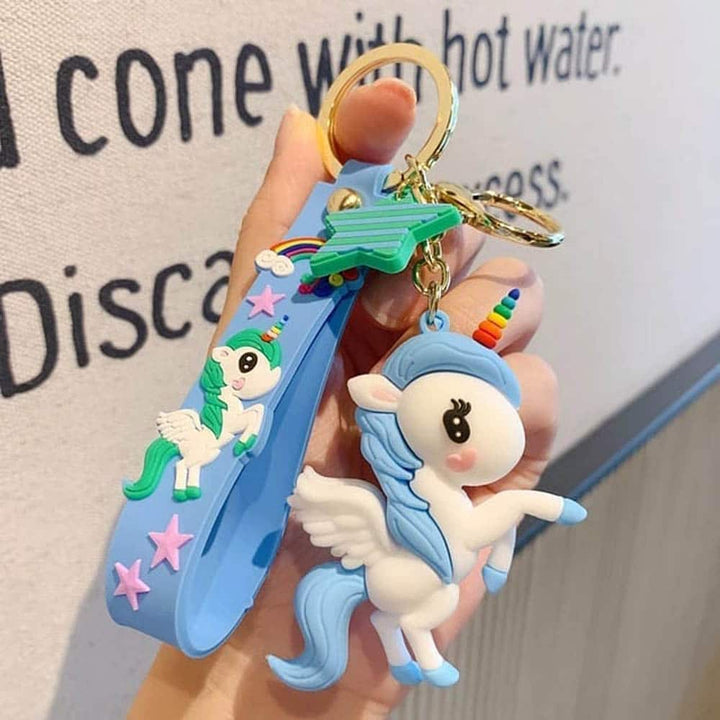 Fairy Unicorn Keychain with Charms