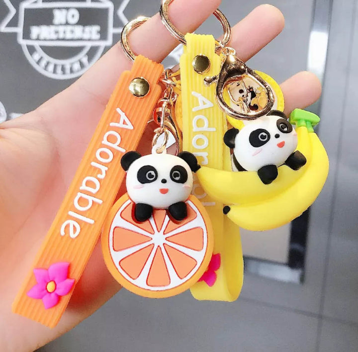 Fruit Panda Keychain - Cute & Quirky Panda Gift Keychains in India