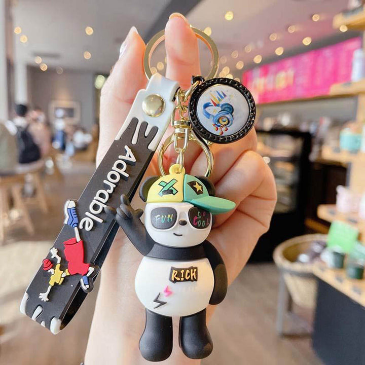 Funky Panda Keychain - Quirky Panda Gift Keychains For Panda Lovers in India