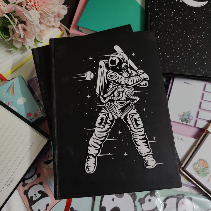 Funky Space Astronaut Baseball Diary