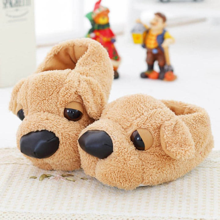 Furry Doggy Slippers - Quirky & Unique Indoor Slippers for Dog Lovers