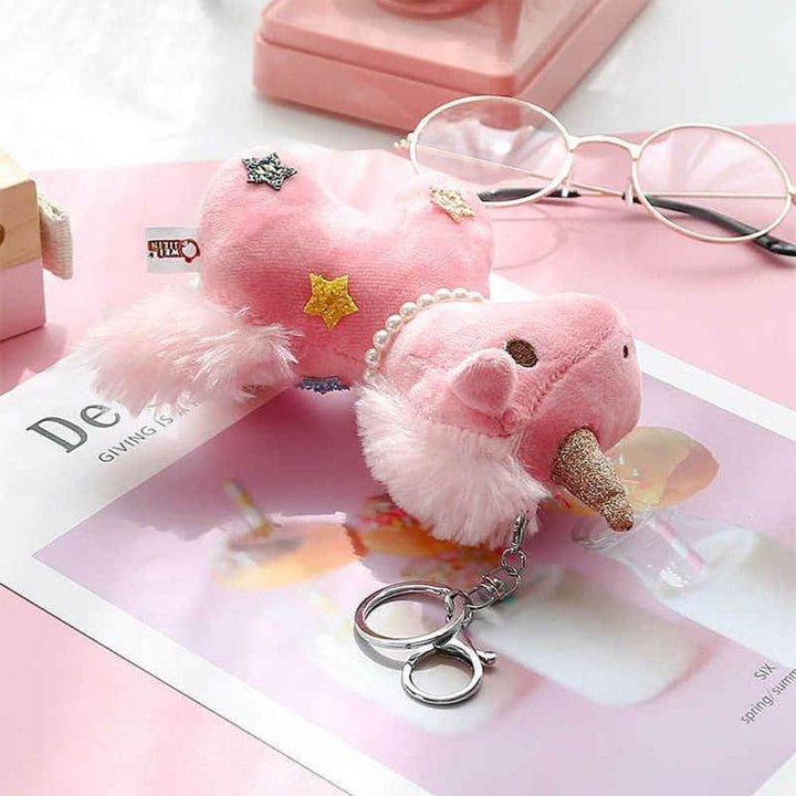 Glamorous Unicorn Soft-Toy Keyring - Cute Soft Toy For Unicorn Lovers