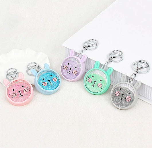 Glitter Bunny Keychain - Quirky & Kawaii Keychain For Bunny Lovers