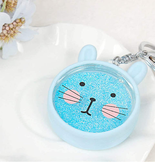 Glitter Bunny Keychain - Quirky & Kawaii Keychain For Bunny Lovers