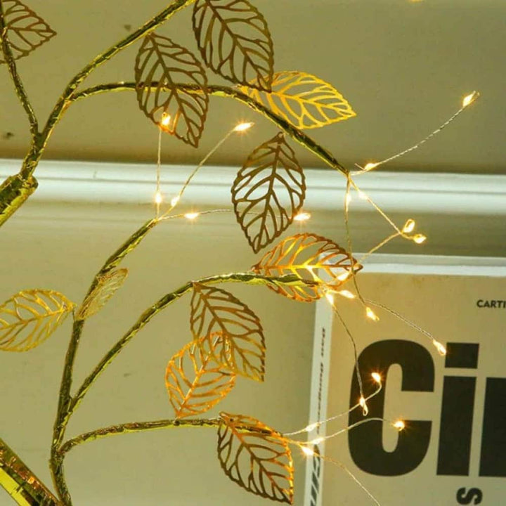 Golden LED Shimmer Tree - Décor Lights For Gifts In India