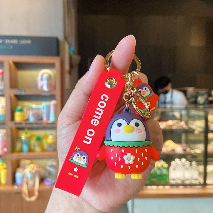 Holiday Season Kawaii Penguin Keychain - Cute & Quirky Gifts in India