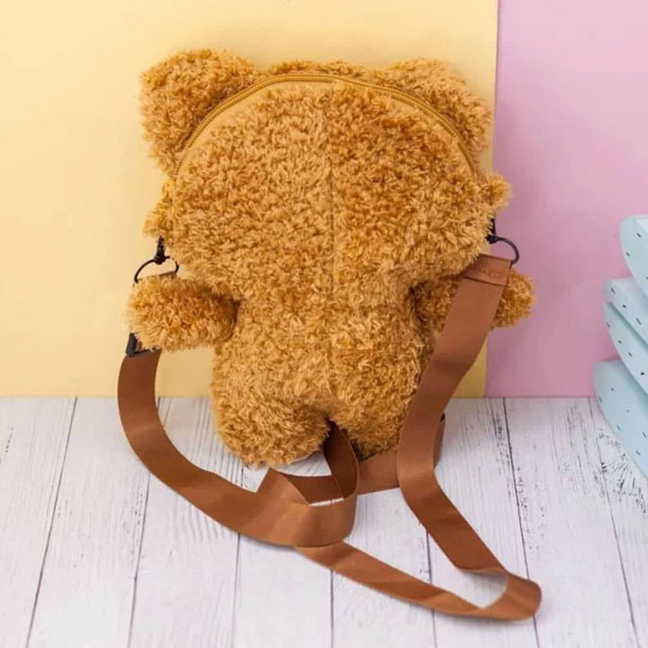 Honey Bear Furry Sling Bag - Unique & Cute Sling Bags For Girls in India