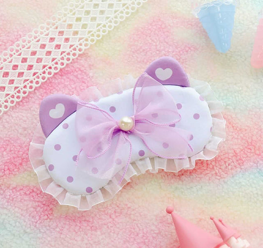 Kawaii Polka Dots Gel Eye Mask - Quirky and Kawaii Eye Masks in India