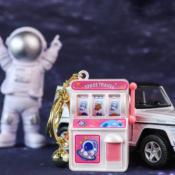 Kawaii Astronaut Slot Machine Keychain - Unique & Quirky Gifts In India
