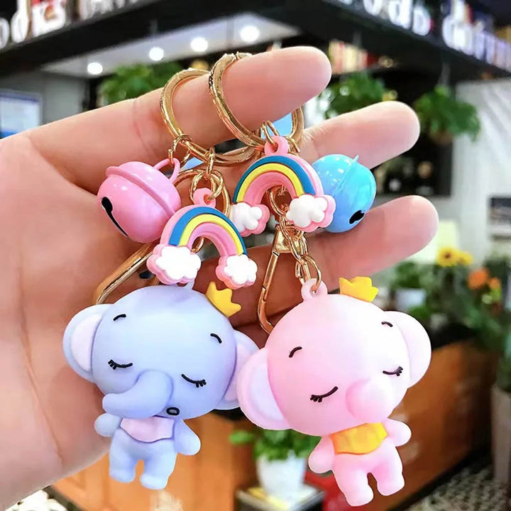 Kawaii Baby Elephant Keychain - Gift Cute & Quirky Keychains In India
