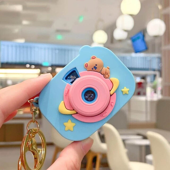 Kawaii Bear Camera Projector Keychain - Unique & Quirky Gifts In India
