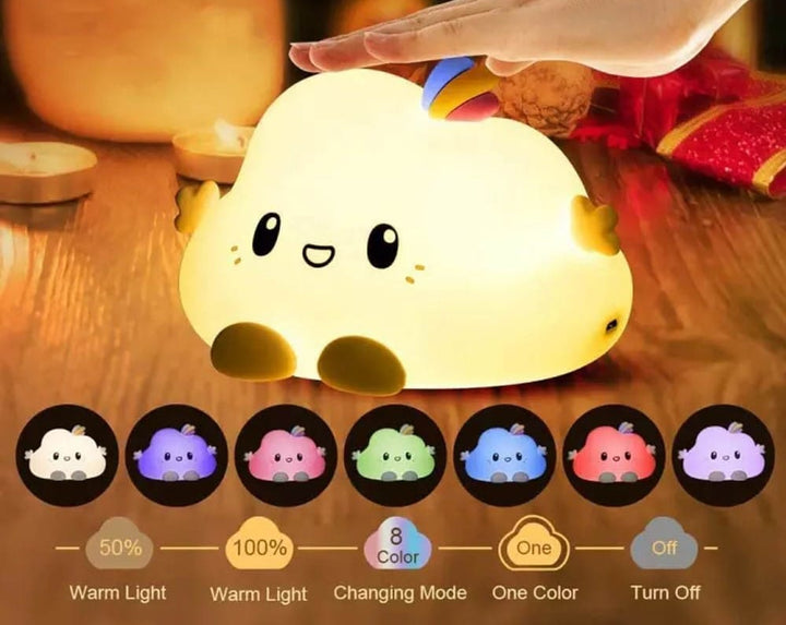 Kawaii Cloud Touch Lamp - Quirky, Cute & Unique Lamps For Gifts in India