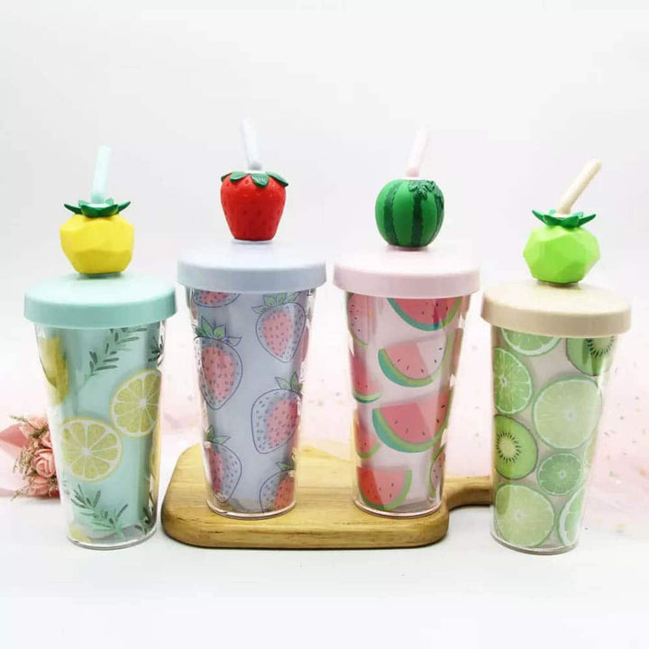 Kawaii Fruit Mixer Sipper - Cute & Quirky Sippers in India for Beverages
