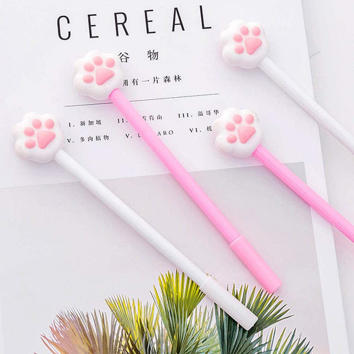 Kawaii Paw Pen Set Of 2 - Cute & Pretty Pens For All Stationery Hoarders