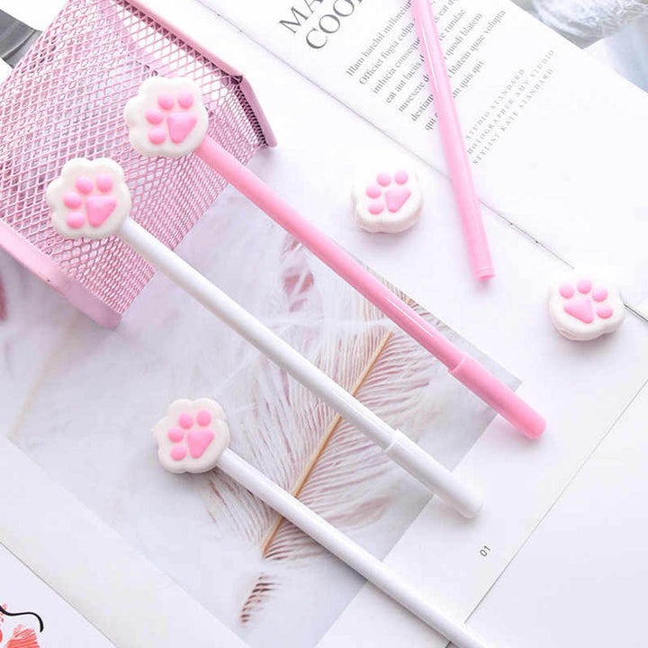 Kawaii Paw Pen Set Of 2 - Cute & Pretty Pens For All Stationery Hoarders