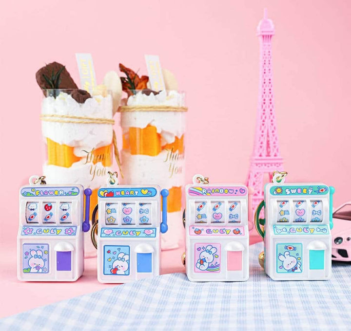 Kawaii Rabbit Slot Machine Keychain - Cute & Quirky Keychain in India