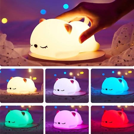 Kawaii Sleeping Cat Touch Lamp - Quirky & Cute Lamps For Gifts in India