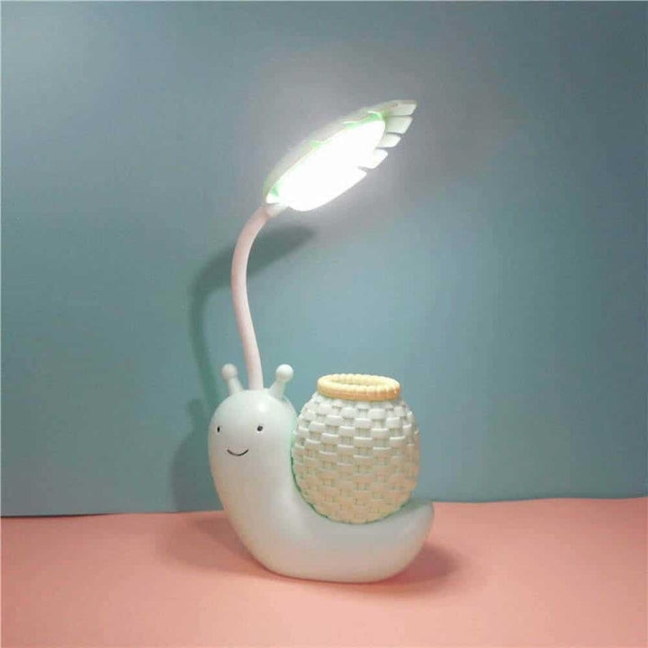 Kawaii Snail Desk Lamp with Pen Stand - Cute Study Lamp in India