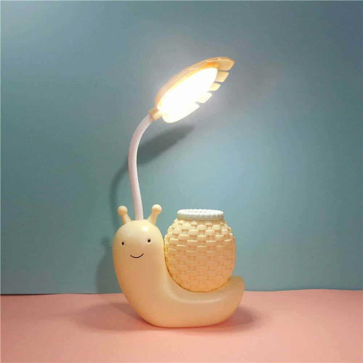 Kawaii Snail Desk Lamp with Pen Stand - Cute Study Lamp in India