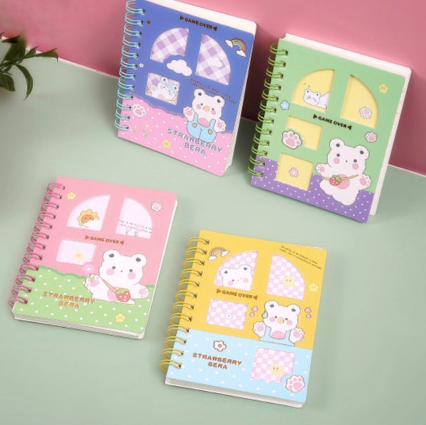 Kawaii Strawberry Bear Mini Diary - Single Piece