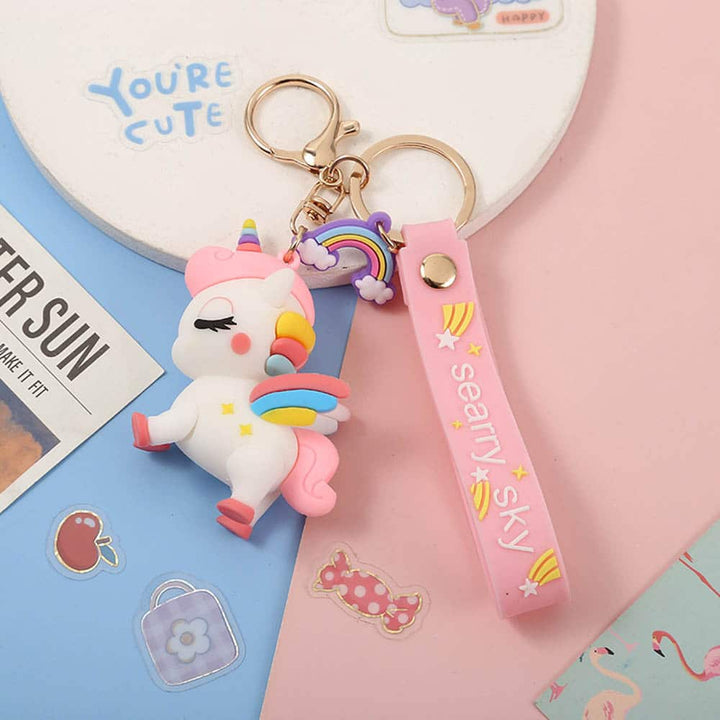 Kawaii Unicorn Keychain - Cute & Quirky Unicorn Gifts in India For Girls