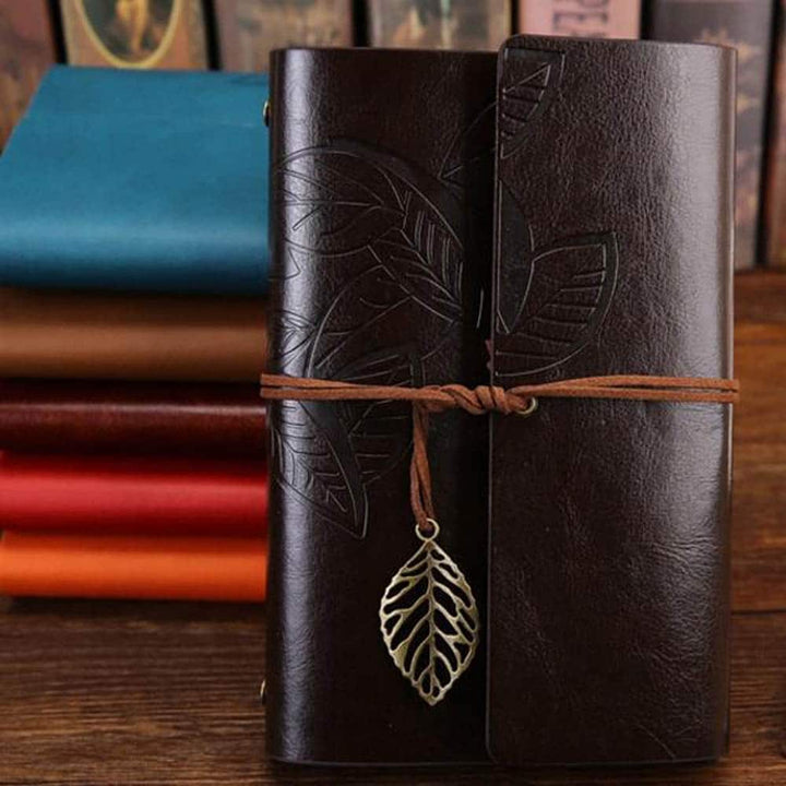 Leaf Leather Diary - Kawaii Diary in India For Kawaii Stationery Lovers