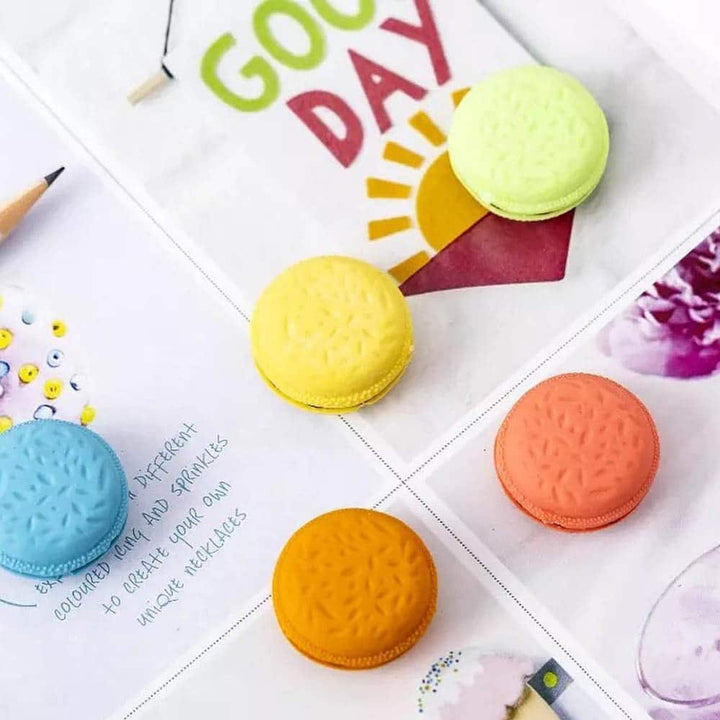 Macaroon Eraser Set Of 5 - Quirky Eraser For All Stationery Hoarders