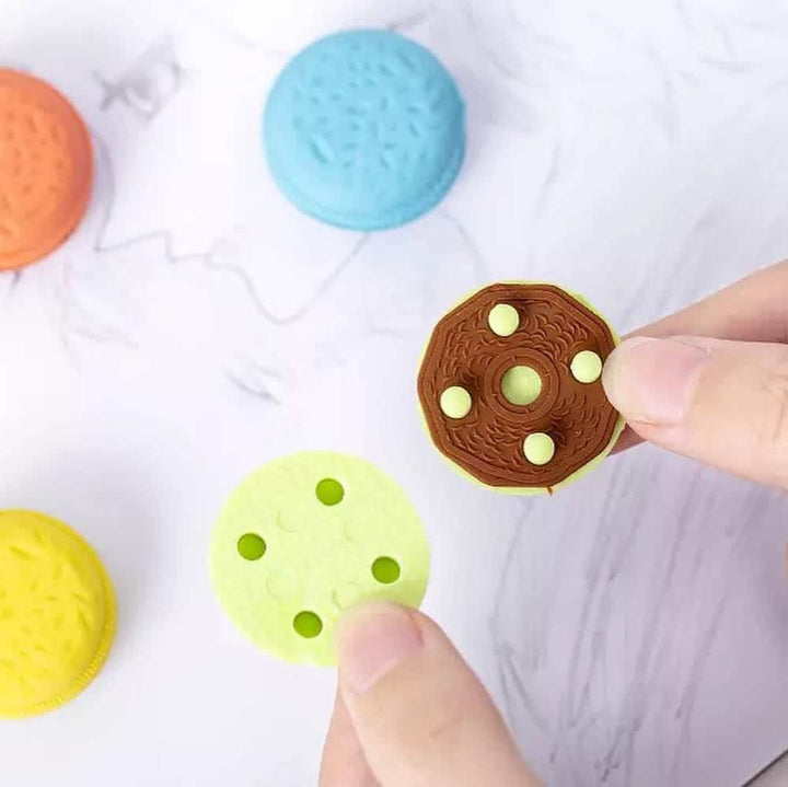 Macaroon Eraser Set Of 5 - Quirky Eraser For All Stationery Hoarders