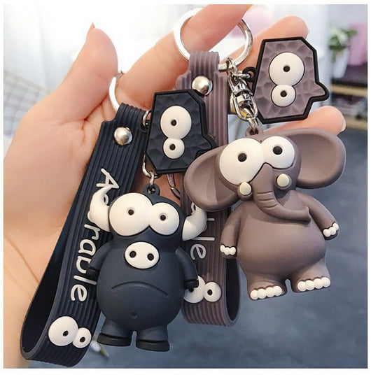Mad Eye Animal Keychain
