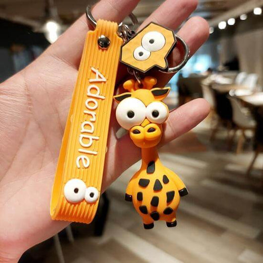 Mad Eye Animal Keychain