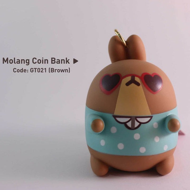 Molang Coin Bank with Hook - Kawaii Charachter Keychain In India