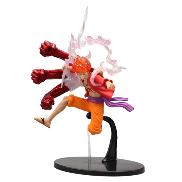 Monkey D. Luffy Sun God Nika Jump Action Figure - 18 cm