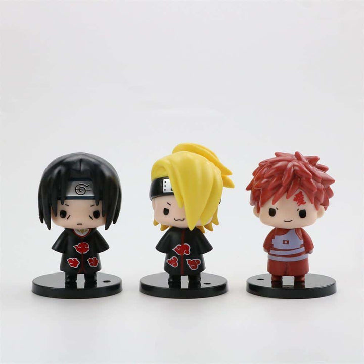 Naruto Chibi Pop Mini Action Figures - Set Of 6 - Set B