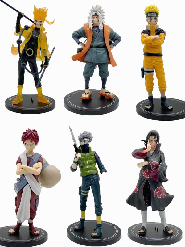 Naruto Action Figures Set Of 6 - Set C