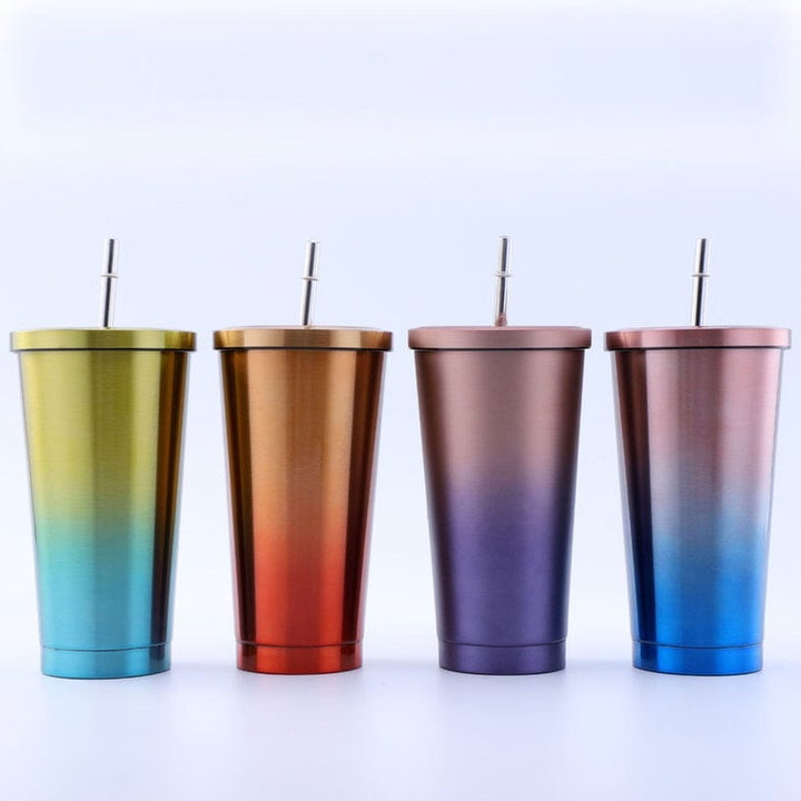 Ombre Insulated Tumbler with Straw
