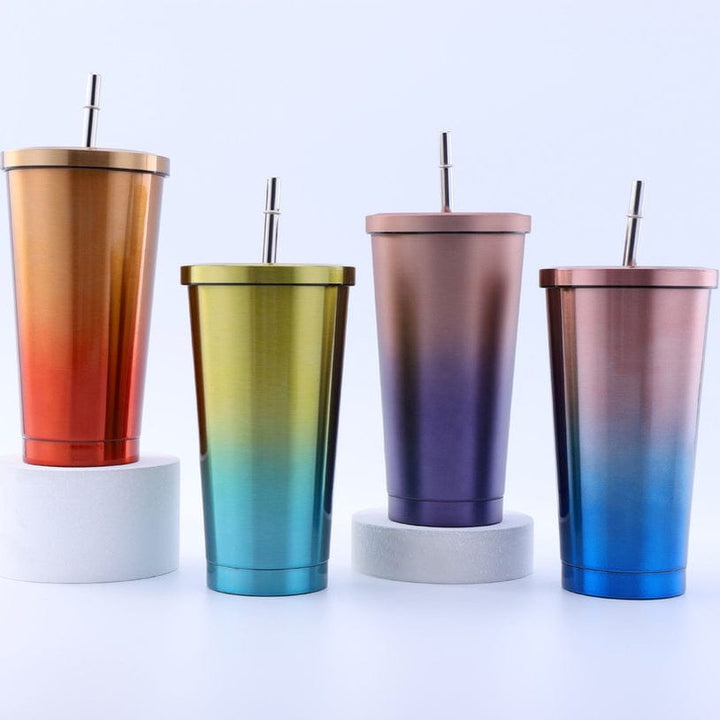 Ombre Insulated Tumbler with Straw