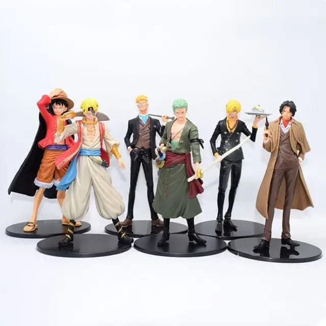 One Piece Anime Action Figures Set - Set of 6