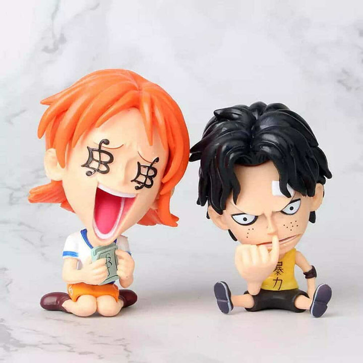 One Piece Sitting Figure Set - One Piece Anime Figures in India