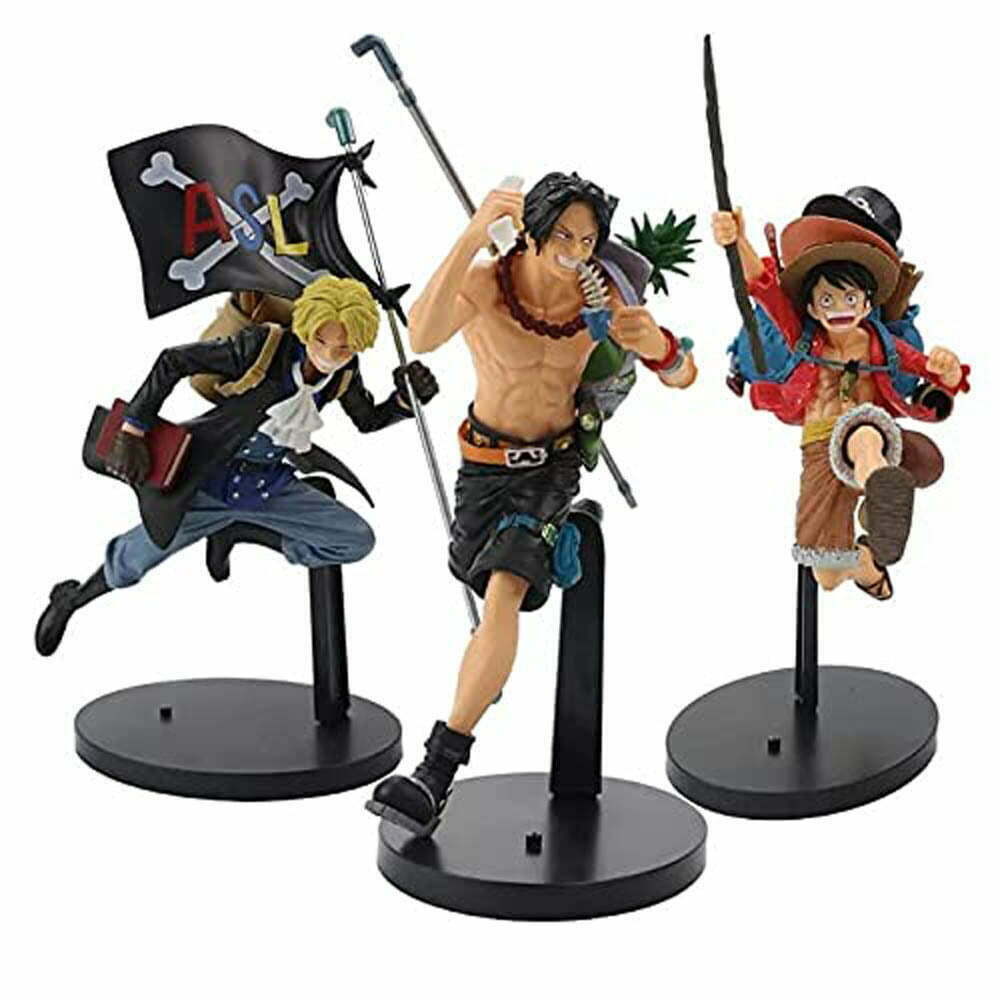 One Piece Three Brothers Action Figures  Set Of 3  Kawaii Kart