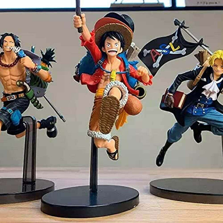 One Piece Three Brothers Action Figure - One Piece Anime Figures in India
