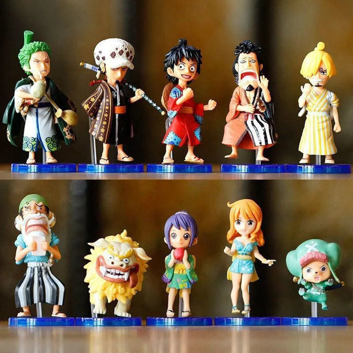 One Piece Wano Country Mini Action Figures - Gift Anime Figures