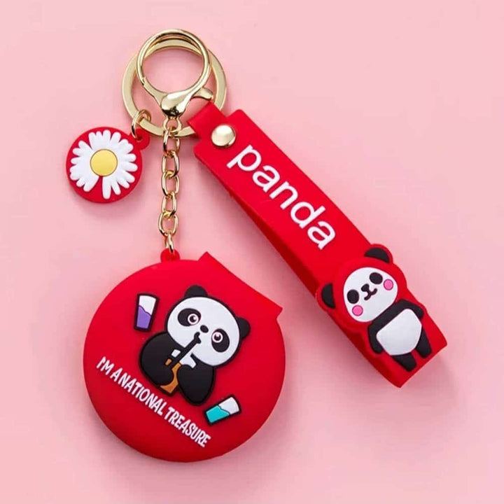 Panda Mirror Keychain - Cute & Quirky Mirror Keychain For Panda Lovers