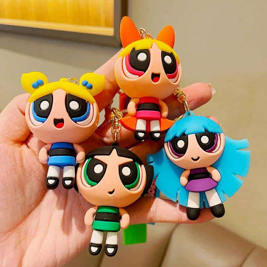 Powerpuff Girls Strap Keychains - Cute & Quirky Cartoon Keychain