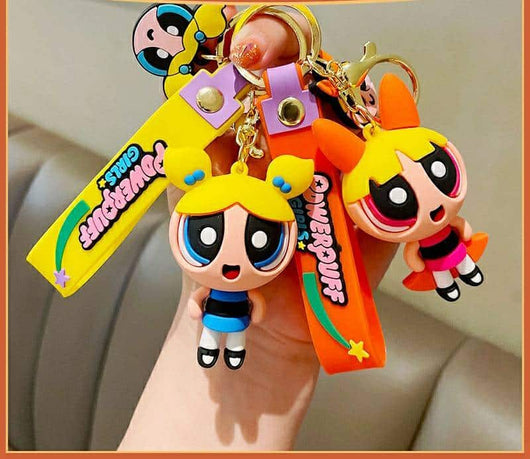 Powerpuff Girls Strap Keychains - Cute & Quirky Cartoon Keychain