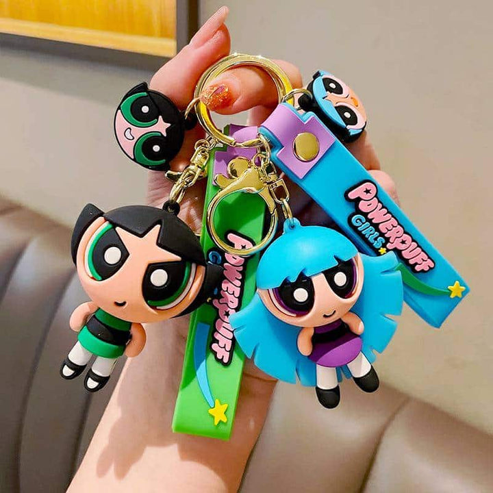 Powerpuff Girls Strap Keychains - Cute & Quirky Cartoon Keychain