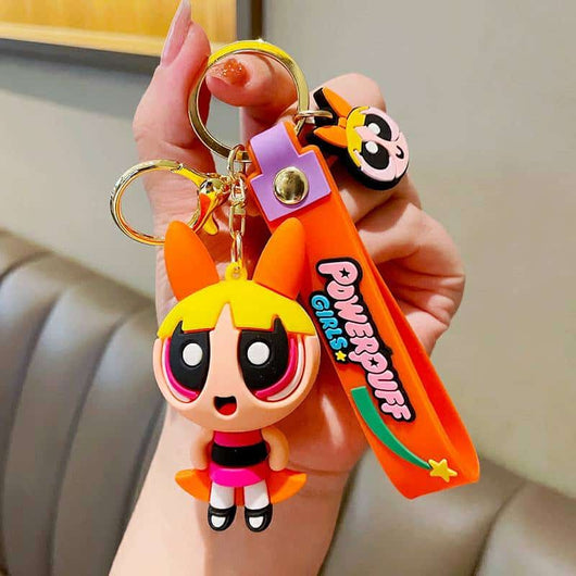 Powerpuff Girls Strap Keychains - Cute & Quirky Cartoon Keychain