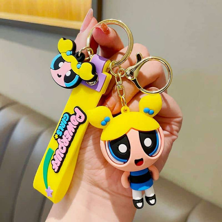 Powerpuff Girls Strap Keychains - Cute & Quirky Cartoon Keychain