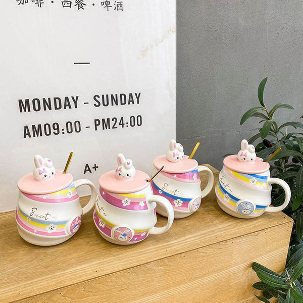 Rabbit Swirl Mug - Quirky & Cute Coffee Mugs For Coffee Lovers