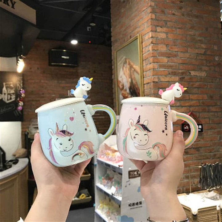 Rainbow Unicorn Mug - Cute & Quirky Coffee Mugs For Unicorn Lovers